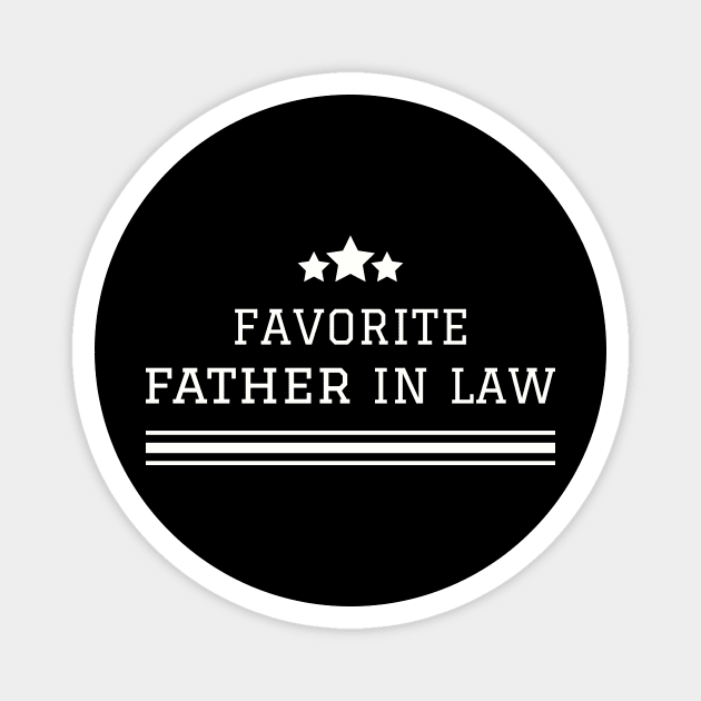 Favorite Father In Law Family Fathers Day Funny Magnet by Summerch